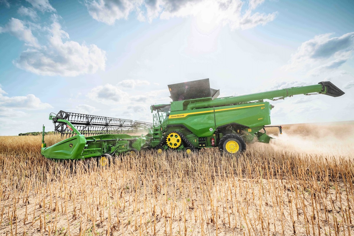 Le mietitrebbie John Deere S7 sono ricche di soluzioni tecnologiche per l'agricoltura di precisione